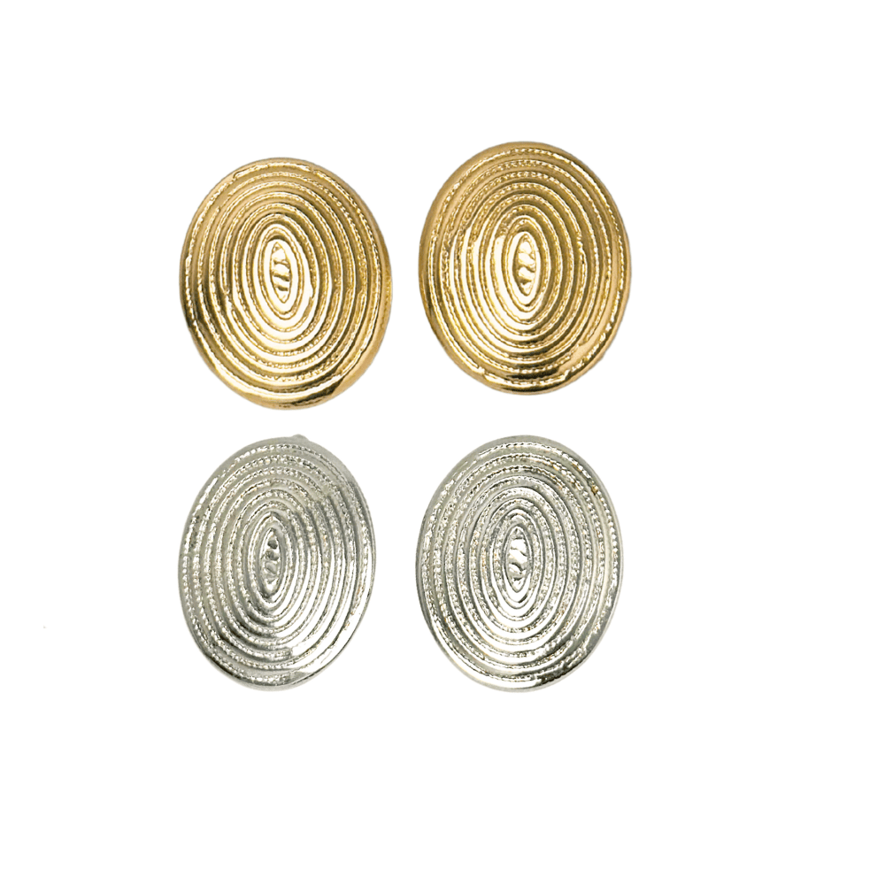 Oval Stud Earrings